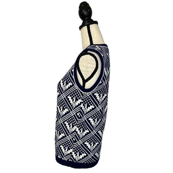 Vintage Bobbie Brooks Gorgeous Sweater Vest Aztec Eagle Design Size Small - Picture 4 of 7